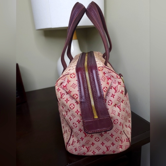 Louis Vuitton Denim Min Lin Josephine GM Bordeaux Monogram, Red - Picture 6 of 11